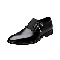 dadawen chaussure mocassins homme/classic oxford chaussures cuir homme noir(c) 40