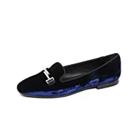 tod's e2830 ballerina donna velvet scarpe blu velluto shoe woman [35]