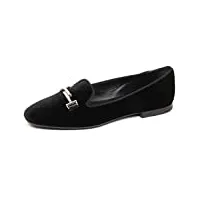 tod's e2822 ballerina donna velvet scarpe nero velluto shoe woman [36.5]
