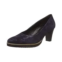 gabor shoes femme comfort fashion escarpins, bleu (atlantik.s/c.a.s) 96, 38 eu