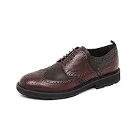 tod's e5124 scarpa uomo dark brown scarpe nuovo derby bucature shoe man [6]