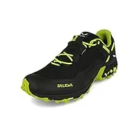 salewa homme ms speed beat gore-tex chaussures de trail, black out fluo yellow, 42 eu