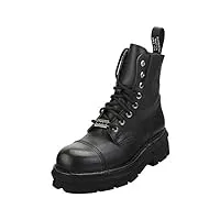 new rock military stylish boots mixte adulte bottes classique black - 42 eu