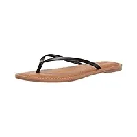 amazon essentials sandale tong femme, noir, 40 eu