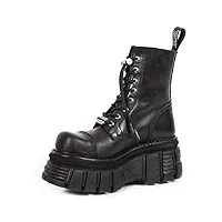 new rock combat boots mixte adulte bottes plate-forme - 43 eu