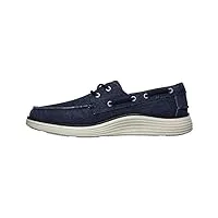 skechers status 2.0- lorano chaussures bateau homme bleu (navy canvas nvy) 45.5 eu