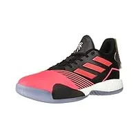 adidas homme tmac millennium chaussure de basketball, black shock red dark grey heather solid grey, 47 eu