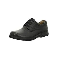 clarks , chaussures de ville à lacets pour homme - noir - noir , 41 eu