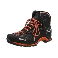 salewa ms mountain trainer mid gore-tex chaussures de randonnée hautes, asphalt/fluo orange, 45 eu