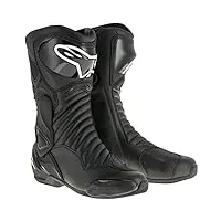 alpinestars bottes moto smx plus v2 boots black, noir, 37
