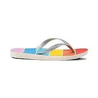 reef femme escape lux + prints tongs, multicolore (rainbow stripe rwe), 42 eu