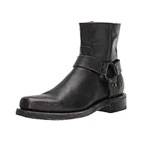 frye conway bottes tendance pour homme avec harnais, noir (noir), 45 eu