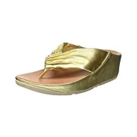 fitflop twiss, sandales bout ouvert femme, or (gold artisan gold 667.), 39 eu