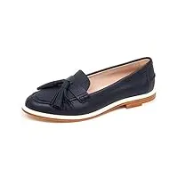 tod's f3280 mocassino donna blu scarpe loafer shoe woman [37.5]