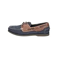 hush puppies henry, chaussures bateau homme - blue (blue (blue/tan blue/tan) blue/tan), 41 eu