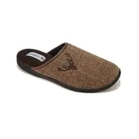 padders homme stag chaussons mules, marron (brown combi 61), 44 eu