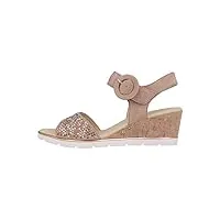 gabor sandales basiques - grandes tailles - rose - 25.754.34 - grandes chaussures pour femme, rose antique, 42.5 eu