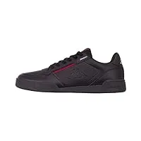kappa homme marabu sneakers basses, black red 1120, 48 eu