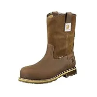 carhartt womens wellington construction boot, bison brown oil tan, 14 wide us