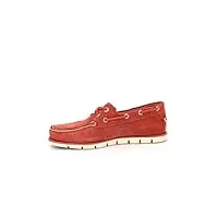 timberland tidelands 2 eye chaussures bateau pour homme (a1hbo) - rouge - red, 46 eu d
