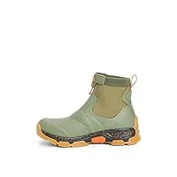 muck boots apex mid zip, botte de pluie homme, grey/red, 49 eu