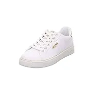 guess femme beckie carry over sneaker, white, 38 eu
