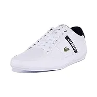 lacoste homme chaymon 0120 2 cma baskets, wht nvy red, 40 eu