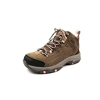 skechers femme trego alpine trail walking shoe, brown, 37 eu