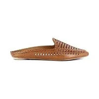 dolce vita | ginny woven mules | caramel leather | 6.5
