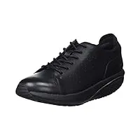 mbt jion chaussures de travail homme confortables en cuir, chaussures homme ville avec amorti, chaussures de marche homme ergonomiques, basket homme, noir 40 eu