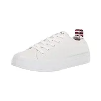 nautica women lace - up fashion sneaker casual shoes-asaria-white-8.5