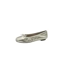 reqins ballerines harmony cuir nacre champagne (numeric_38)