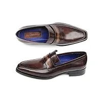 paul parkman chaussures mocassins en bronze peintes à la main pour hommes (id#012-brnz), marron bronze, 39.5 eu