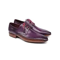 paul parkman chaussures habillées à lacets ghillie pour hommes - violet (id#022-purp), violet, 10.5