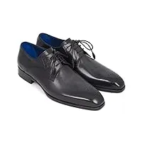 paul parkman chaussures derby à bout médaillon noir pour hommes (id#6584-blk), noir, 44 eu