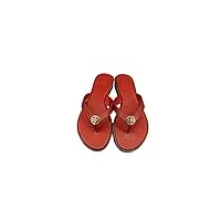 tory burch benton sandales pour femme, rouge (rouge brillant), 36.5 eu