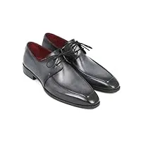 paul parkman gris & noir apron derby chaussures pour hommes (id#13sx51), gris et noir, 47.5 eu