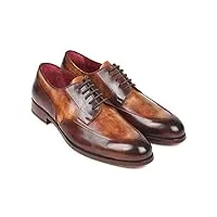 paul parkman chaussures derby marron bicolore pour hommes (id#995-brw), marron, 42 eu