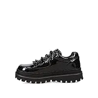 skechers womens heritage fashion boot, black patent, 8.5 us