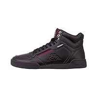 kappa homme sneakers, black red 1120, 47 eu
