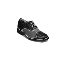 atelier guarotti chaussures de golf italiennes faites à la main pour homme - - 1 noir, 2 gris, 3 noir., 45 1/3 eu
