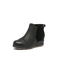 sorel women's evie pull-on boot - light rain - waterproof - black - size 7.5