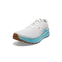 brooks chaussures de course catamount pour femme, blanc/bleu glacé., 40.5 eu