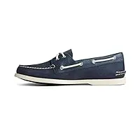 sperry top-sider a/o 2 œillets tumbled nubuck, chaussure bateau homme, nubick navy, 39.5 eu