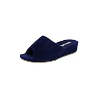 westland femme pantoufles marseille, dame chaussons,largeur g (normale),chaussons,mules,chaussures de jardin,bleu (dunkelblau),40 eu / 6.5 uk