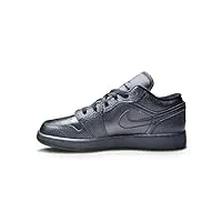 nike air jordan 1 low (gs) chaussure de basketball, noir, 38 eu