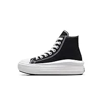 converse femme 568497c-37m chaussure de course, black white, 37.5 eu