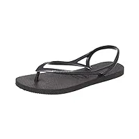havaianas hav. sunny ii, sandale plate femme, noir, 39/40 eu