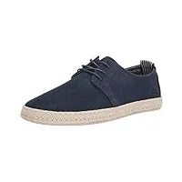 stacy adams mens nicolo lace-up espadrille oxford, dark blue, 7.5 us