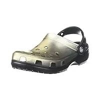 crocs mixte sabot translucide classique pour homme et femme | slip on comfortable clogs and mules shoes shoes, noir, 41/42 eu